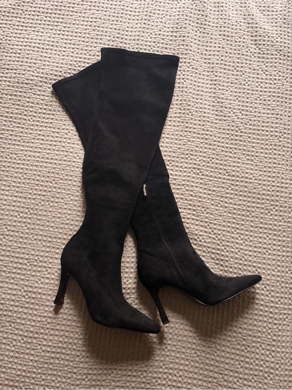 Karl Lagerfeld Shayla - OTK Boot 90 Over-the-Knee Boots in Black US 9 Like New